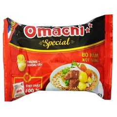 Soupe de nouilles Omachi au Boeuf 80g/ Mì Omachi xốt Bò Hầm 80g