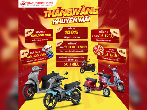 MUA XE 50CC NHẬN NGAY ƯU ĐÃI KHỦNG LÊN ĐẾN 5.000.000 VNĐ