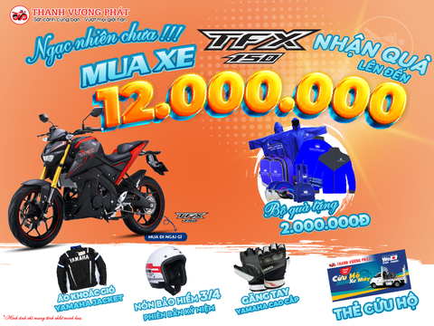 TẬU YAMAHA TFX NHẬN ƯU ĐÃI ĐẾN 12.000.000VND TẠI THANH VƯƠNG PHÁT