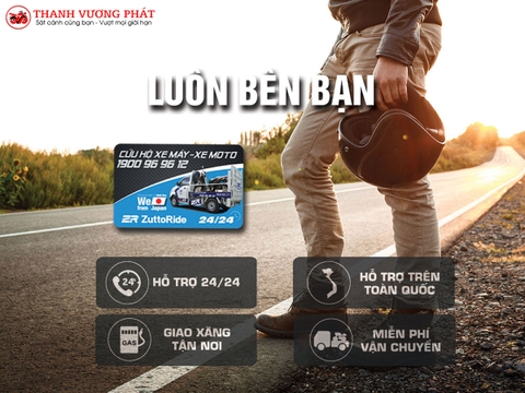 MIỄN PHÍ CỨU HỘ XE MÁY 365 NGÀY, 24/7.