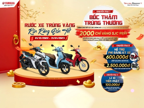 Rước xe trúng vàng - Rộn ràng đón Tết