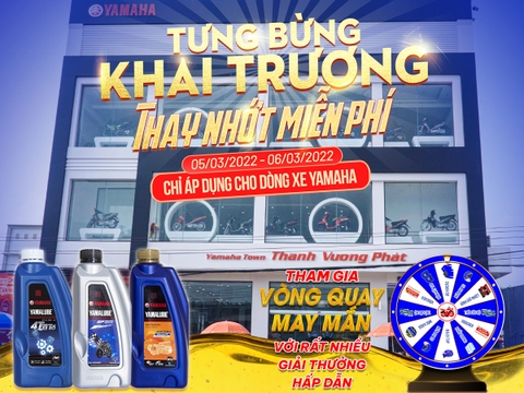TƯNG BỪNG KHAI TRƯƠNG, THAY NHỚT MIỄN PHÍ