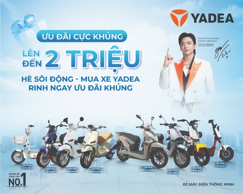 HÈ SÔI ĐỘNG - MUA XE YADEA RINH NGAY ƯU ĐÃI KHỦNG