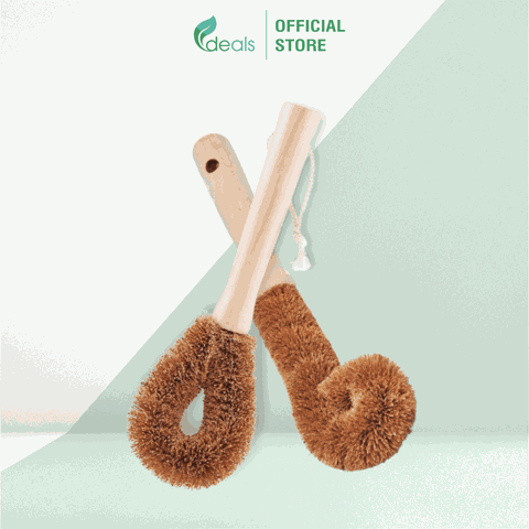 Bàn Chải Rửa Xoong Nồi Xơ Dừa Tự Nhiên ECODEALS