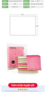 Combo 5 khăn lau đa năng siêu thấm hút, size lớn (30×40 cm) Parroti Fiber FB01