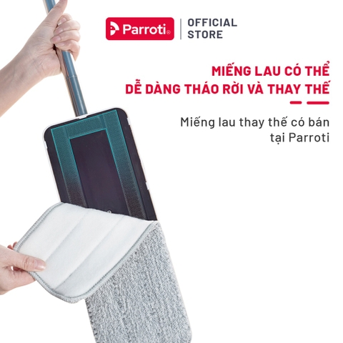 Cây lau nhà tự vắt thông minh, lau 360 độ, sàn nhà sạch khô nhanh Parroti Pro PR01