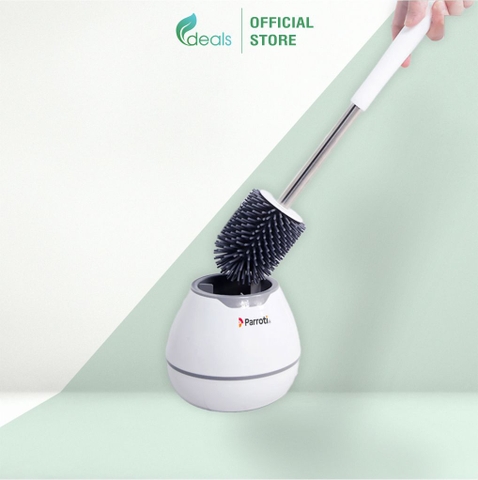 Cọ bồn cầu silicon, chà toilet nhà vệ sinh, cây chà sàn nhà vệ sinh – Parroti Silicon SL01