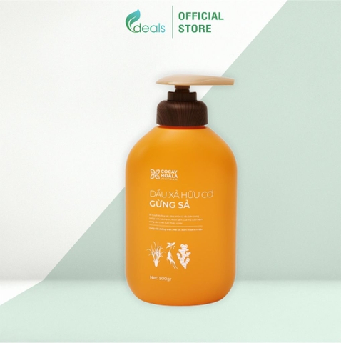 Gel xả hữu cơ Gừng Sả 500g - Cỏ Cây Hoa Lá
