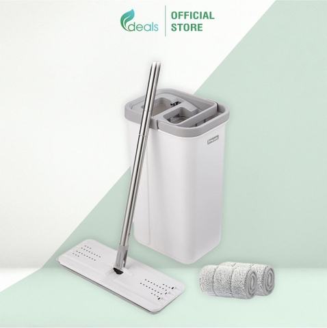 Cây lau nhà tự vắt thông minh, lau 360 độ, sàn nhà sạch khô nhanh Parroti Pro PR01