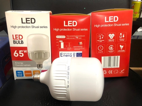 Bóng đèn led bulb 65W TW chui E27 [BH: 1 THÁNG]