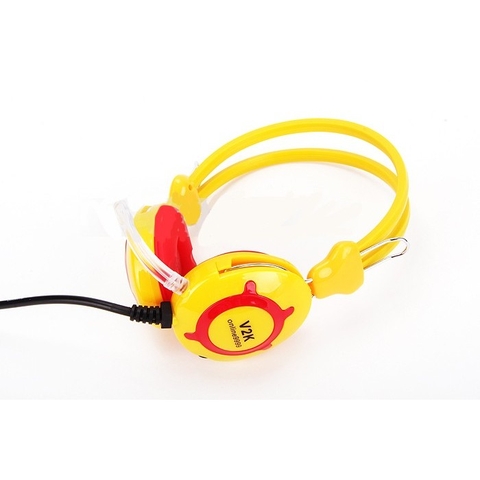 Tai nghe có dây 3.5 headphone máy tính trâu vàng V2K [BH 1 tháng]