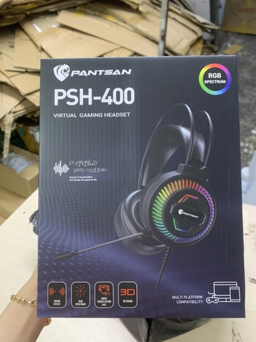 Tai nghe có dây 7.1 PANTSAN PSH-400 có led có mid siêu đẹp headphone [BH 3 tháng]