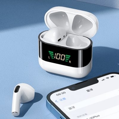 Tai nghe bluetooth REMAX TWS-10 PLUS 5.0 kiểu dáng Airpods có LCD True Wireless chính hãng [BH 1 năm]