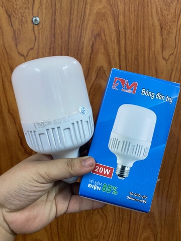 Bóng đèn led bulb trụ BM 20w chính hãng [BH: 1 THÁNG]