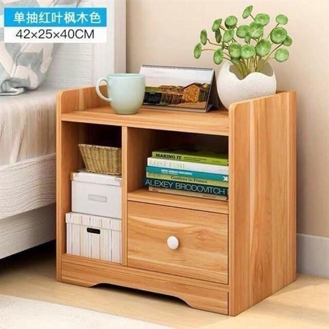 Kệ gỗ lắp ráp có 1 học tủ cạnh đầu giường tiện dụng 42*40*25cm / pktn sale