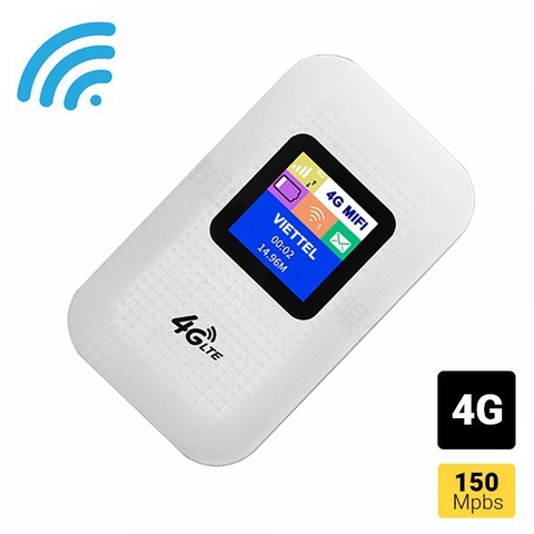 Bộ phát wifi từ sim 3G/4G di động M100 LTE có màn hình LCD [BH 6 Tháng]