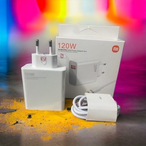 Bộ sạc nhanh 120w XIAOMI zin máy (cóc 1 cổng USB LỚN+ cáp usb ra Type-C) [BH 3 tháng] / pktn sale