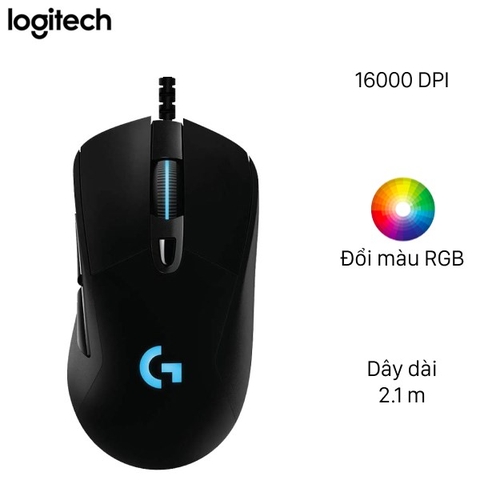 Chuột có dây chuyên game Logitech G403 led 5 nút 8000DPI [BH 1 năm] i207-06949-5l5-2123