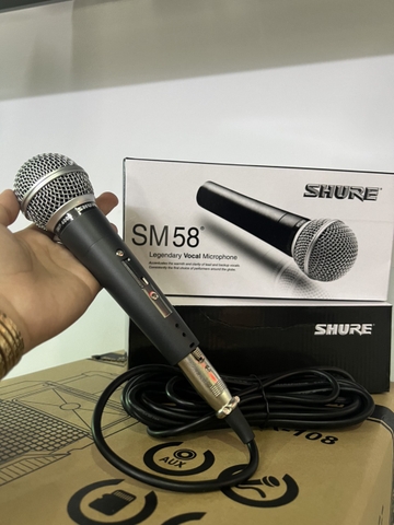 Micro karaoke có dây SHURE SM58 chính hãng siêu hay [BH 1 Tháng]