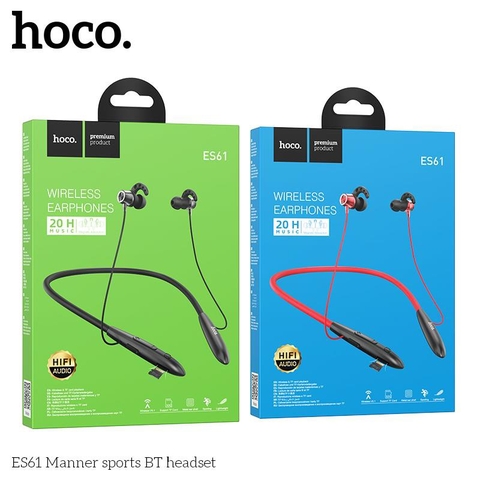 Tai nghe bluetooth HOCO ES61 thể thao choàng cổ chính hãng [BH 1 năm]