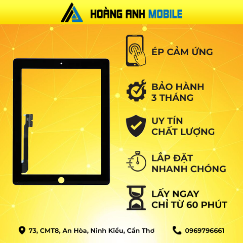 Ép cảm ứng iPad 4