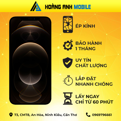 Ép kính iPhone 12 Pro Max