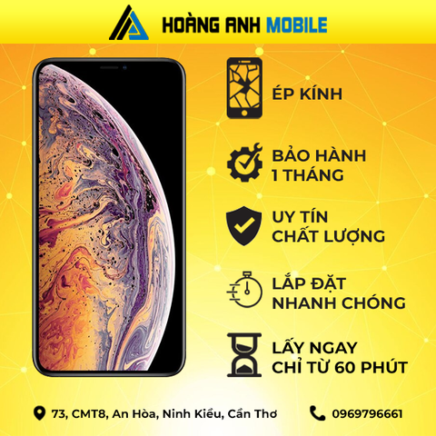 Ép kính iPhone Xs Max