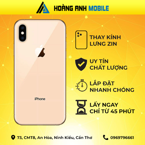 Thay kính lưng iPhone Xs