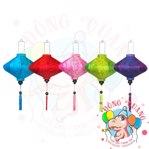 Lồng đèn Hội An vải gấm - dáng đĩa bay