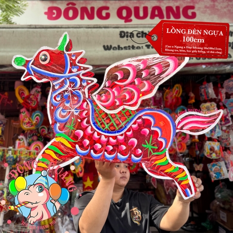 Đèn Trung thu Ngựa cánh giấy kiếng