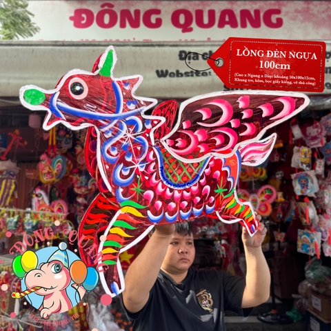 Đèn Trung thu Ngựa cánh giấy kiếng