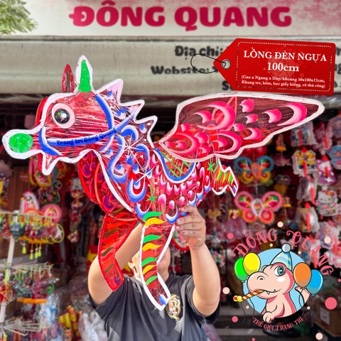 Đèn Trung thu Ngựa cánh giấy kiếng