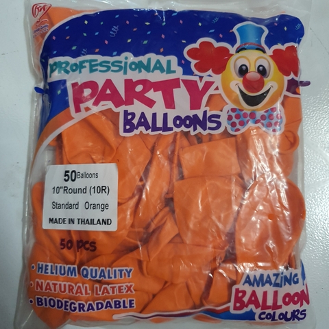 Bong bóng thường tròn - 25cm - set 50