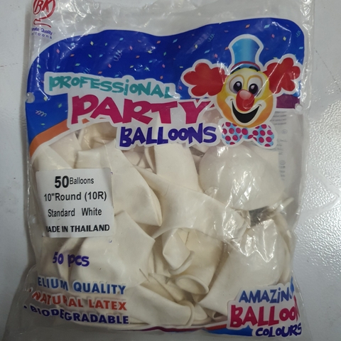 Bong bóng thường tròn - 25cm - set 50