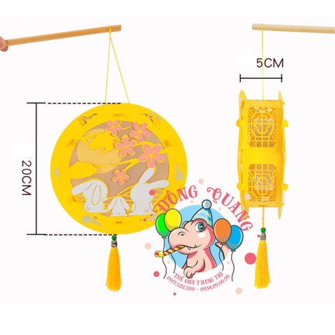 Đèn Trung thu Thỏ ngọc giấy tròn