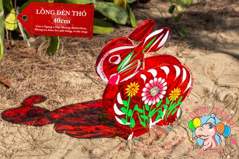 Đèn Trung thu Thỏ giấy kiếng