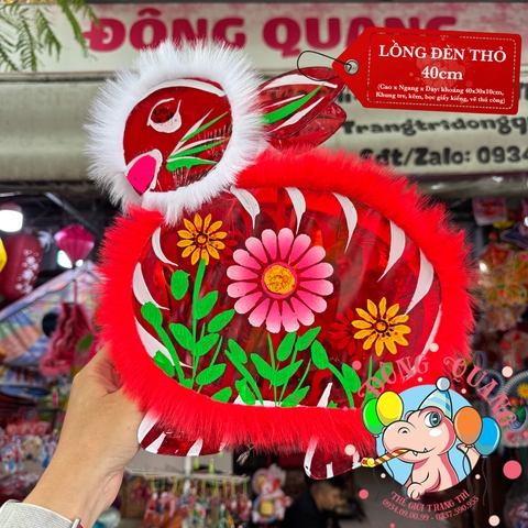 Đèn Trung thu Thỏ giấy kiếng