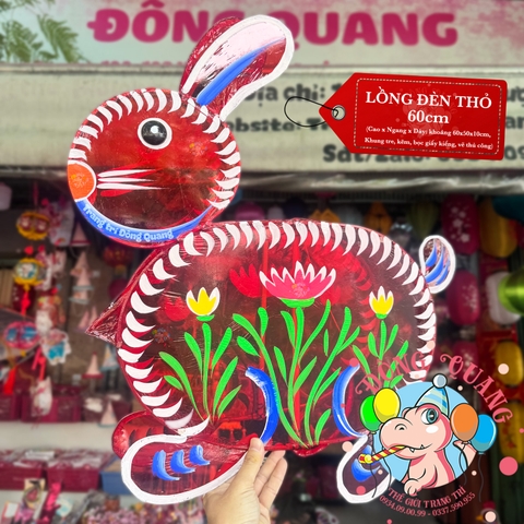 Đèn Trung thu Thỏ giấy kiếng (cỡ lớn)