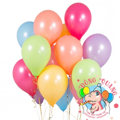 Bong bóng thường tròn - 25cm - set 50