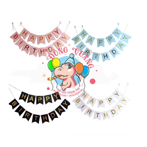 Dây chữ Happy Birthday ép kim 2