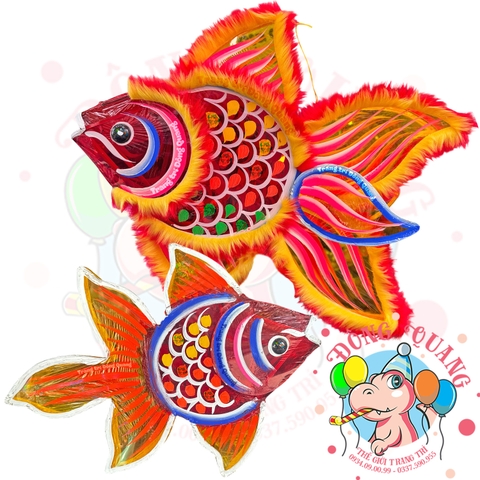 Đèn Trung thu Cá ba đuôi giấy kiếng (cỡ lớn)