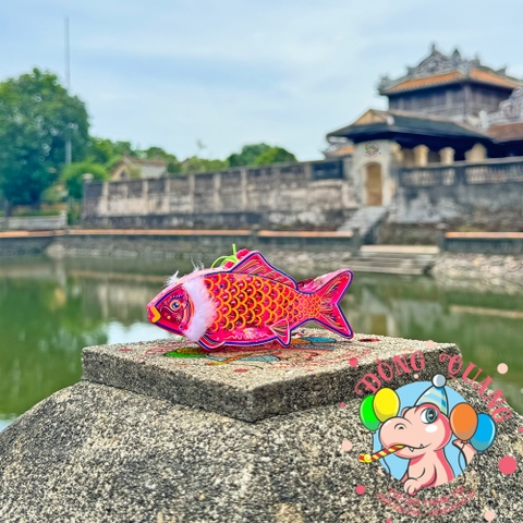 Đèn giấy kiếng khung nhựa mini loại 1