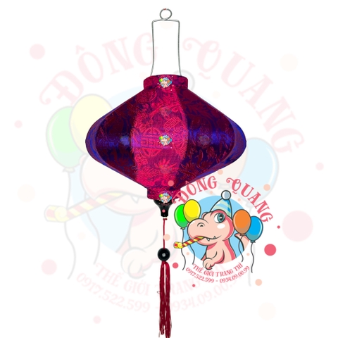 Lồng đèn Hội An vải gấm - dáng đĩa bay