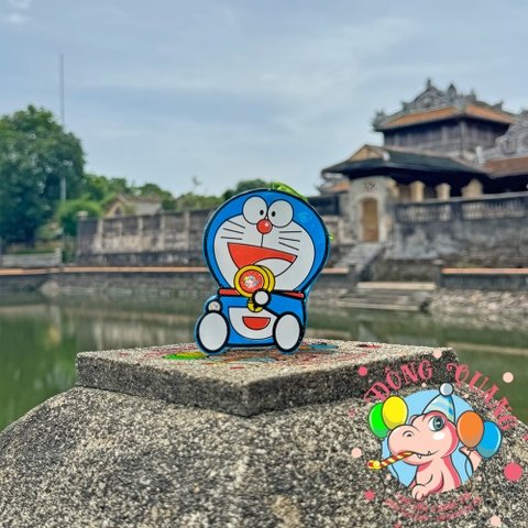 Đèn giấy kiếng khung nhựa mini loại 1