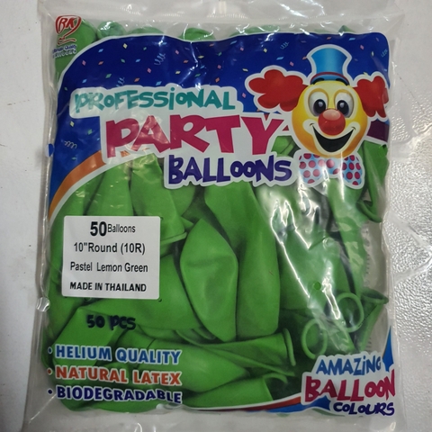 Bong bóng thường tròn - 25cm - set 50