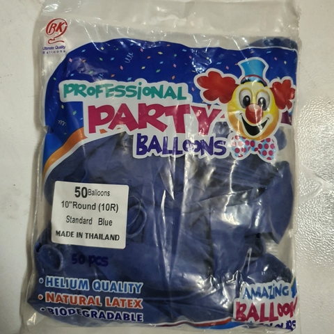 Bong bóng thường tròn - 25cm - set 50