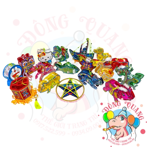 Đèn giấy kiếng khung nhựa mini loại 1