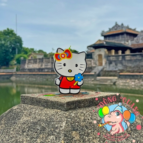 Đèn giấy kiếng khung nhựa mini loại 1