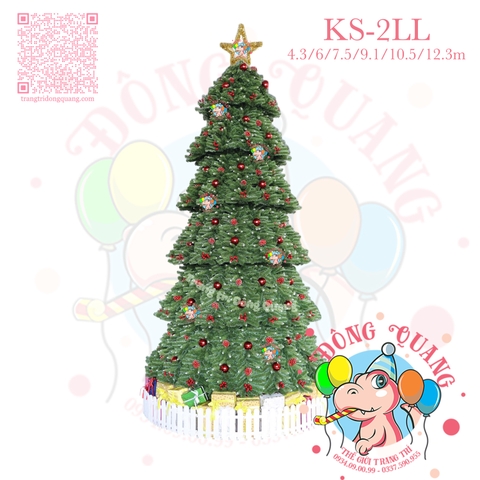 Cây thông khổng lồ 2 loại lá trang trí