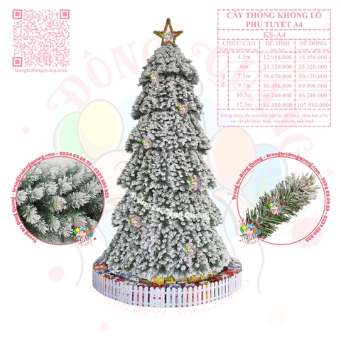 Cây thông khổng lồ phủ tuyết A4